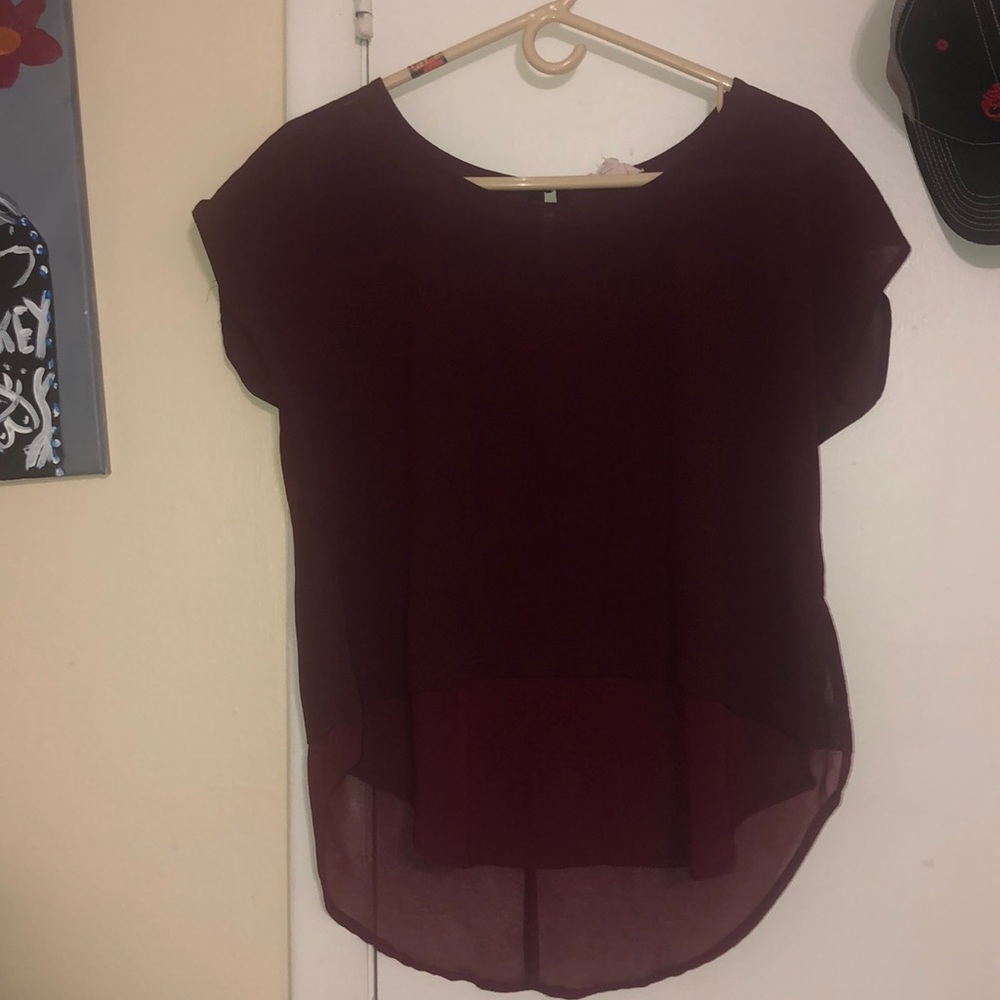 Cute burgundy blouse